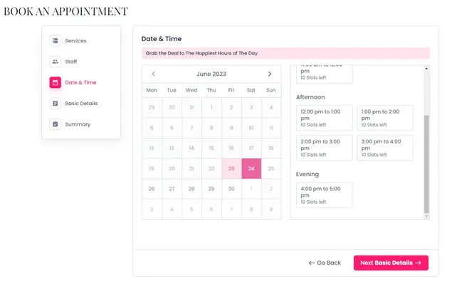 Happy Hours Pricing