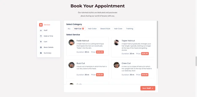 bookingpress booking ui