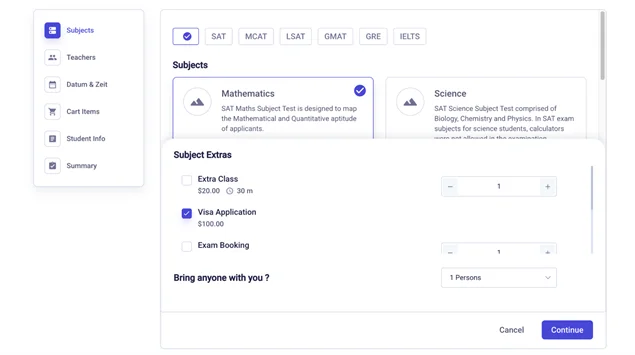 adding extra services in bookingpress