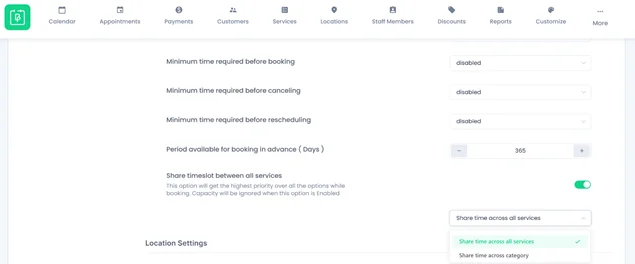 bookingpress shared timeslot