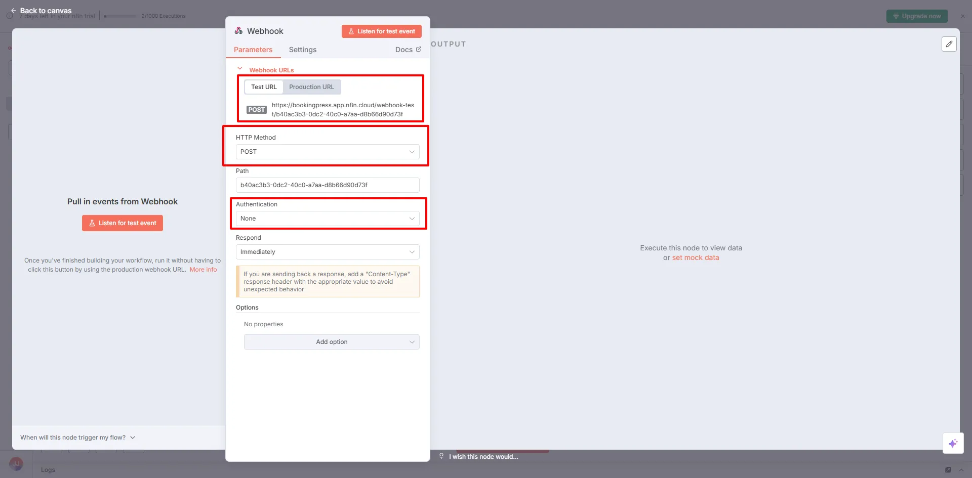 Webhooks URL