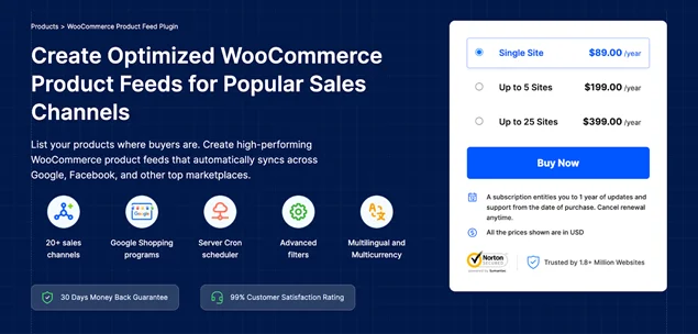product feed for woocommerce