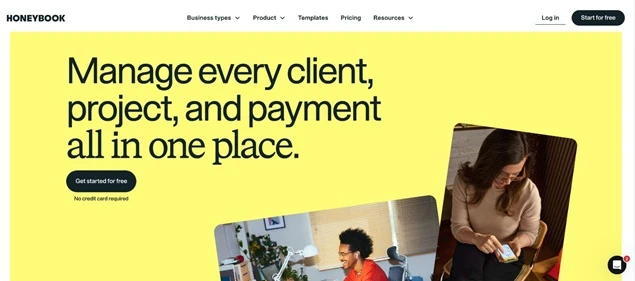 honeybook website