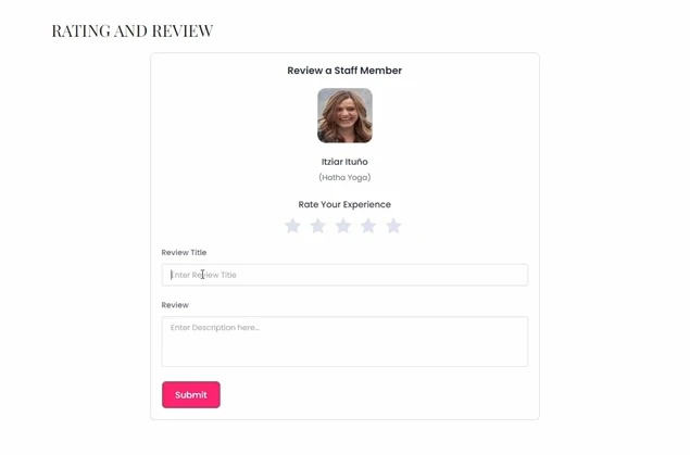 staff rating form