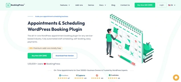 Bookingpress dashboard
