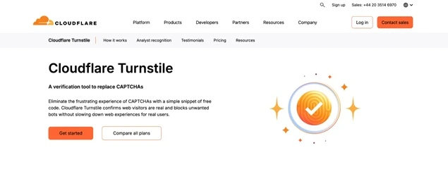 Cloudflare turnstile verification tool