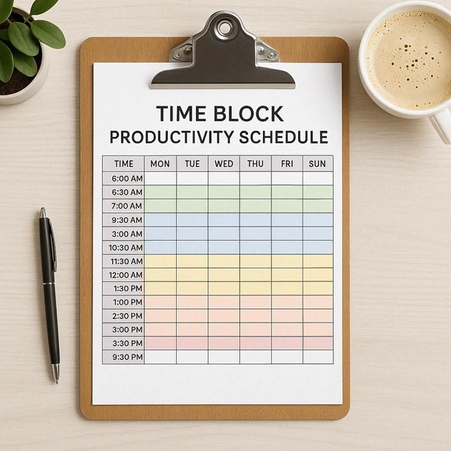 Productive timetable
