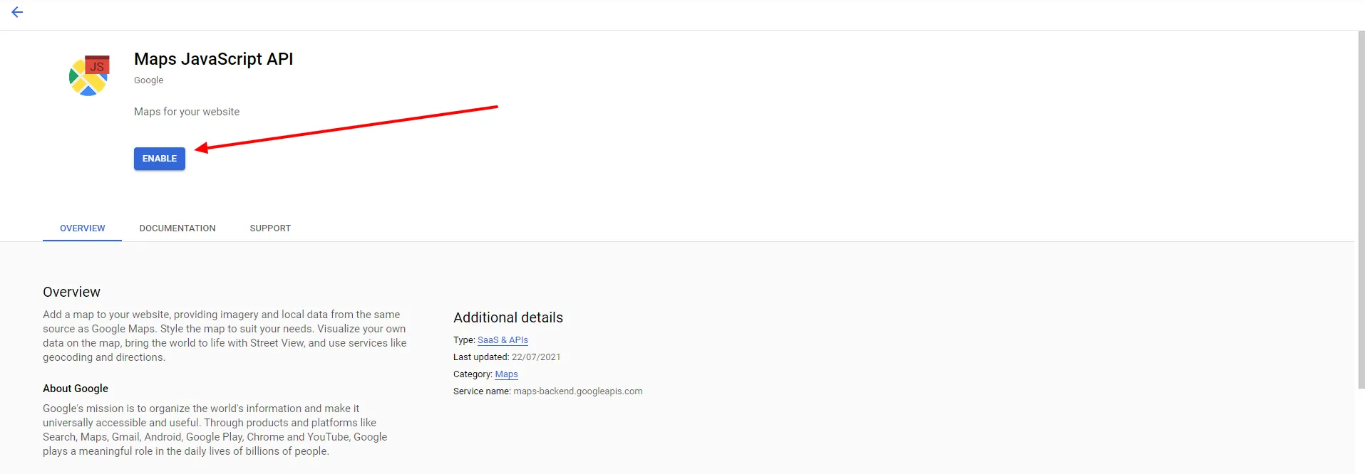 Google Maps API