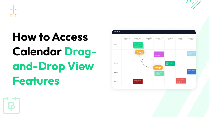 How to Access Calendar Drag-and-Drop View Features in BookingPress